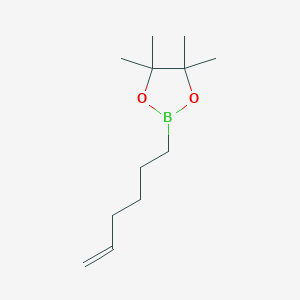 molecular formula C12H23BO2 B13454355 2-(Hex-5-en-1-yl)-4,4,5,5-tetramethyl-1,3,2-dioxaborolane 