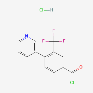 4-(Pyridin-3-yl)-3-(trifluoromethyl)benzoyl chloride hydrochloride