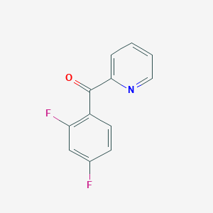 B1345436 2-(2,4-Difluorobenzoyl)pyridine CAS No. 898780-18-2