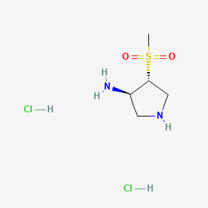 rac-(3R,4R)-4-methanesulfonylpyrrolidin-3-amine dihydrochloride