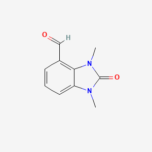 molecular formula C10H10N2O2 B13454368 1,3-dimethyl-2-oxo-2,3-dihydro-1H-1,3-benzodiazole-4-carbaldehyde 