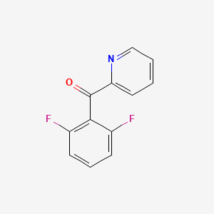 molecular formula C12H7F2NO B1345437 2-(2,6-二氟苯甲酰基)吡啶 CAS No. 898780-24-0