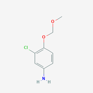 molecular formula C8H10ClNO2 B13454380 3-Chloro-4-(methoxymethoxy)aniline 