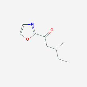 B1345441 2-(3-Methylvaleryl)oxazole CAS No. 898759-26-7