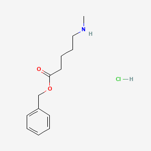 molecular formula C13H20ClNO2 B13454447 Benzyl 5-(methylamino)pentanoate hydrochloride 