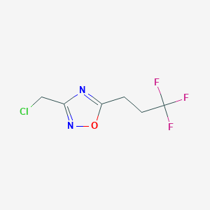 3-(Chloromethyl)-5-(3,3,3-trifluoropropyl)-1,2,4-oxadiazole