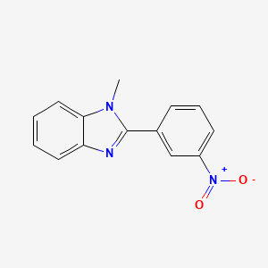 molecular formula C14H11N3O2 B13454499 1-methyl-2-(3-nitrophenyl)-1H-1,3-benzodiazole 