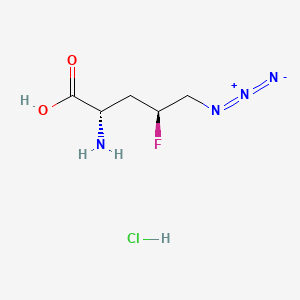 (2S,4S)-2-amino-5-azido-4-fluoropentanoic acid hydrochloride