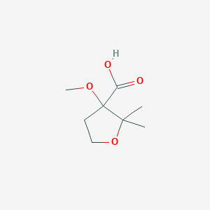 molecular formula C8H14O4 B13454544 3-Methoxy-2,2-dimethyloxolane-3-carboxylic acid 