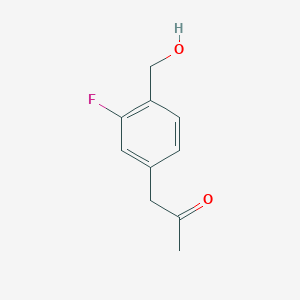 1-[3-Fluoro-4-(hydroxymethyl)phenyl]propan-2-one