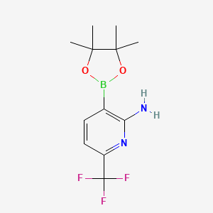 3-(4,4,5,5-Tetramethyl-1,3,2-dioxaborolan-2-yl)-6-(trifluoromethyl)pyridin-2-amine