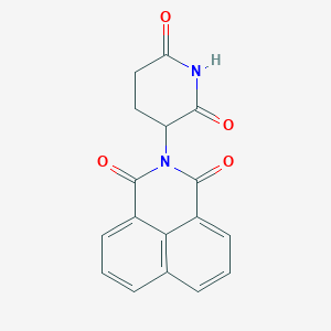 molecular formula C17H12N2O4 B13454572 3-(2,6-Dioxopiperidin-3-yl)-3-azatricyclo[7.3.1.0,5,13]trideca-1(13),5,7,9,11-pentaene-2,4-dione 