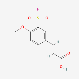 3-(3-(Fluorosulfonyl)-4-methoxyphenyl)acrylic acid