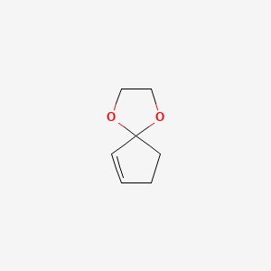 molecular formula C7H10O2 B1345462 1,4-二氧杂螺[4.4]壬-6-烯 CAS No. 695-56-7