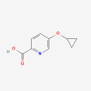 molecular formula C9H9NO3 B13454635 5-Cyclopropoxypicolinic acid CAS No. 1243368-91-3