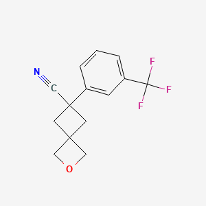 6-[3-(Trifluoromethyl)phenyl]-2-oxaspiro[3.3]heptane-6-carbonitrile