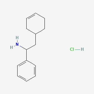 molecular formula C14H20ClN B13454651 2-(Cyclohex-3-en-1-yl)-1-phenylethan-1-amine hydrochloride 