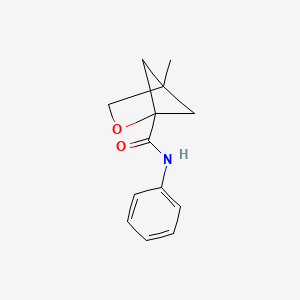 4-methyl-N-phenyl-2-oxabicyclo[2.1.1]hexane-1-carboxamide