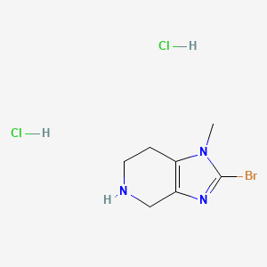 molecular formula C7H12BrCl2N3 B13454699 2-bromo-1-methyl-1H,4H,5H,6H,7H-imidazo[4,5-c]pyridine dihydrochloride 