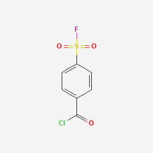 molecular formula C7H4ClFO3S B1345471 4-(Fluorosulfonyl)benzoyl chloride CAS No. 402-55-1