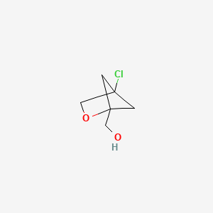 molecular formula C6H9ClO2 B13454714 {4-Chloro-2-oxabicyclo[2.1.1]hexan-1-yl}methanol 