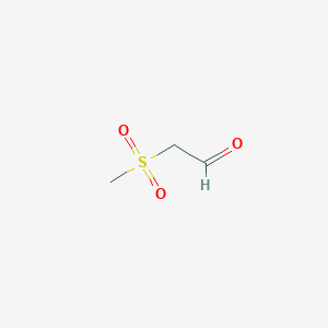 molecular formula C3H6O3S B13454716 (Methanesulfonyl)acetaldehyde CAS No. 13154-68-2