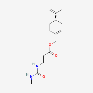 [(4S)-4-(prop-1-en-2-yl)cyclohex-1-en-1-yl]methyl 3-[(methylcarbamoyl)amino]propanoate