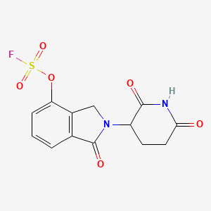 2-(2,6-dioxopiperidin-3-yl)-1-oxo-2,3-dihydro-1H-isoindol-4-yl sulfurofluoridate