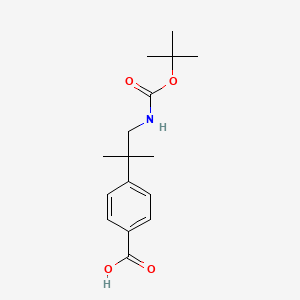 4-(1-{[(Tert-butoxy)carbonyl]amino}-2-methylpropan-2-yl)benzoic acid