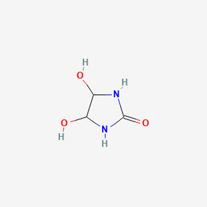 molecular formula C3H6N2O3 B1345477 4,5-Dihydroxyimidazolidin-2-one CAS No. 3720-97-6