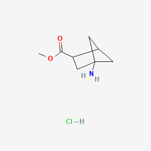 molecular formula C8H14ClNO2 B13454771 Methyl 4-aminobicyclo[2.1.1]hexane-2-carboxylate hydrochloride 