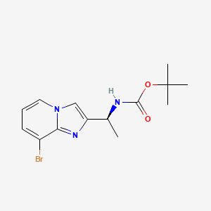 tert-butyl N-[(1S)-1-{8-bromoimidazo[1,2-a]pyridin-2-yl}ethyl]carbamate