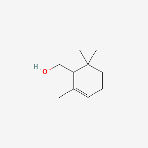 molecular formula C10H18O B1345478 2,6,6-Trimethylcyclohex-2-ene-1-methanol CAS No. 6627-74-3