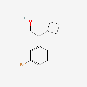 2-(3-Bromophenyl)-2-cyclobutylethan-1-ol