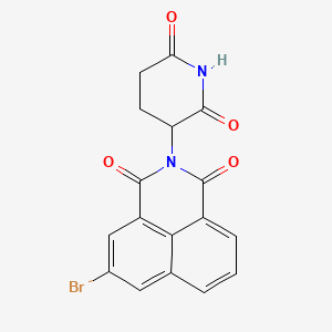 molecular formula C17H11BrN2O4 B13454792 5-Bromo-2-(2,6-dioxopiperidin-3-yl)-1H-benzo[de]isoquinoline-1,3(2H)-dione 