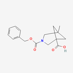 3-((Benzyloxy)carbonyl)-5-methyl-3-azabicyclo[3.1.1]heptane-1-carboxylic acid