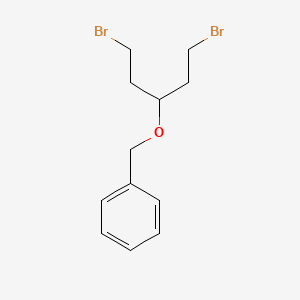 {[(1,5-Dibromopentan-3-yl)oxy]methyl}benzene