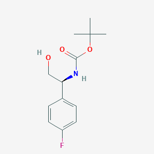 tert-Butyl (S)-(1-(4-fluorophenyl)-2-hydroxyethyl)carbamate