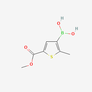 [5-(Methoxycarbonyl)-2-methylthiophen-3-yl]boronic acid