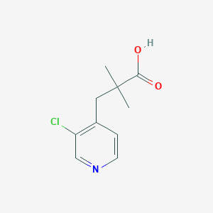 molecular formula C10H12ClNO2 B13454848 3-(3-Chloropyridin-4-yl)-2,2-dimethylpropanoic acid 