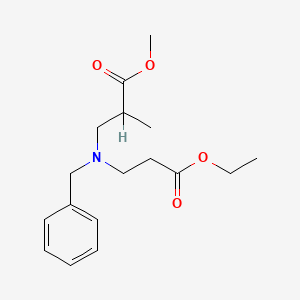 molecular formula C17H25NO4 B1345486 N-(2-Carbethoxyethyl)-N-(2-carbomethoxypropyl)benzylamine CAS No. 78987-79-8