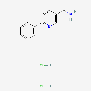 molecular formula C12H14Cl2N2 B13454893 1-(6-Phenylpyridin-3-yl)methanamine dihydrochloride CAS No. 2901103-59-9