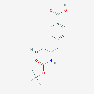 4-(2-{[(Tert-butoxy)carbonyl]amino}-3-hydroxypropyl)benzoic acid