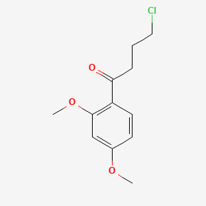 molecular formula C12H15ClO3 B1345496 4-氯-2',4'-二甲氧基丁酰苯酮 CAS No. 80269-97-2