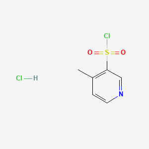 molecular formula C6H7Cl2NO2S B13454976 4-Methylpyridine-3-sulfonyl chloride hydrochloride CAS No. 2764008-39-9