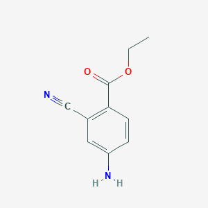 molecular formula C10H10N2O2 B13454992 Ethyl 4-amino-2-cyanobenzoate 