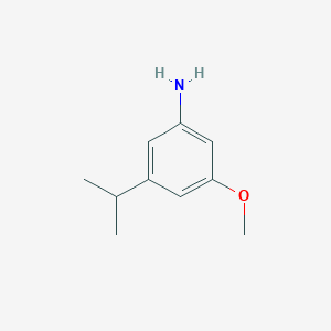 molecular formula C10H15NO B13455005 3-Isopropyl-5-methoxyaniline 