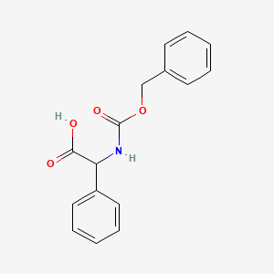 molecular formula C16H15NO4 B1345501 [(苄氧羰基)氨基](苯基)乙酸 CAS No. 60584-76-1