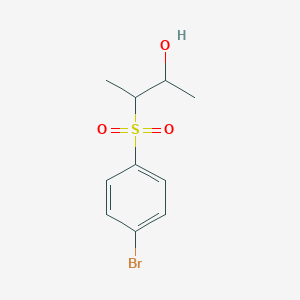 molecular formula C10H13BrO3S B13455021 3-(4-Bromobenzenesulfonyl)butan-2-ol 