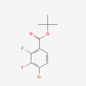 molecular formula C11H11BrF2O2 B13455024 Tert-butyl 4-bromo-2,3-difluorobenzoate 